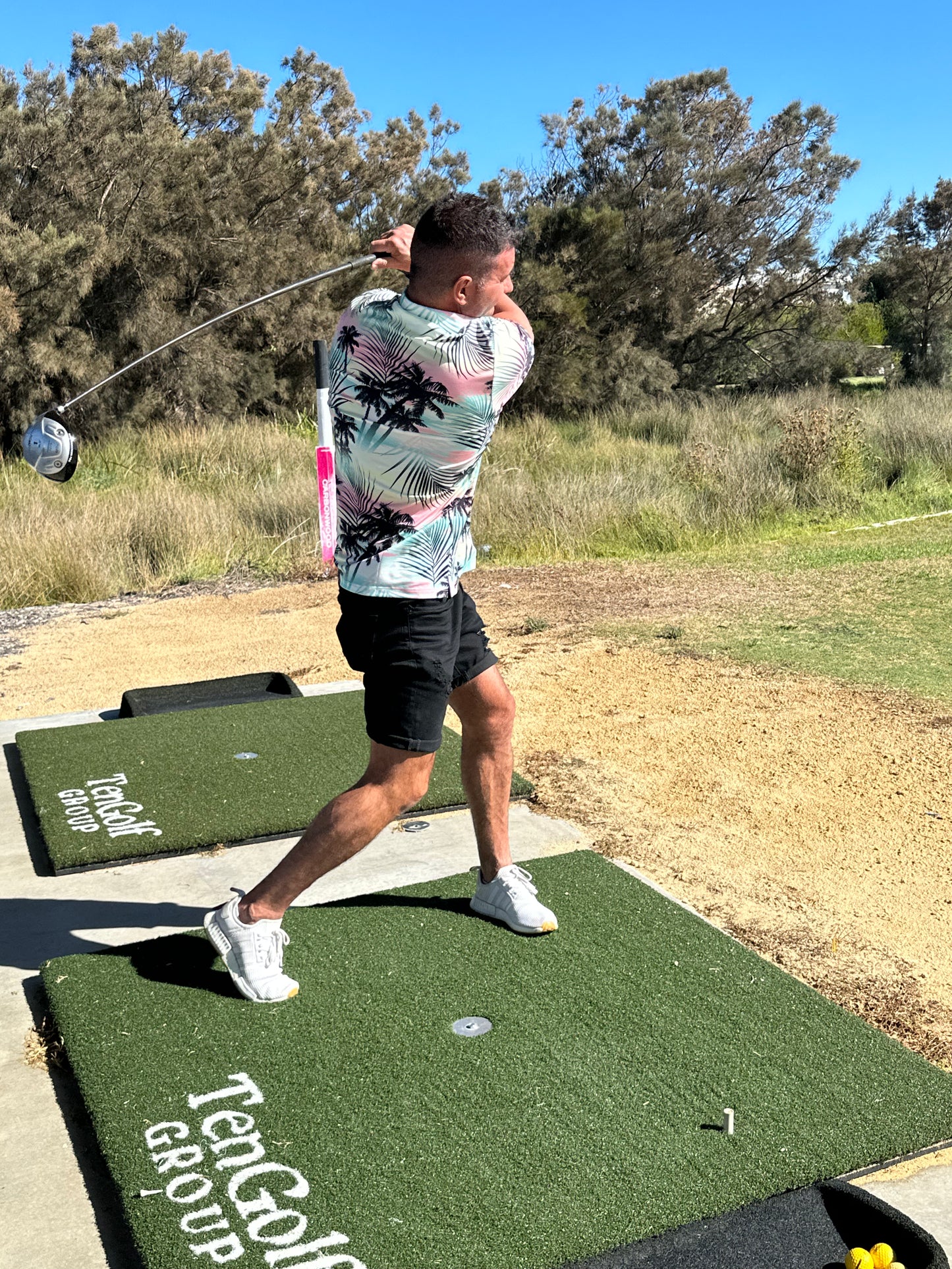 Miami Print Golf Polo