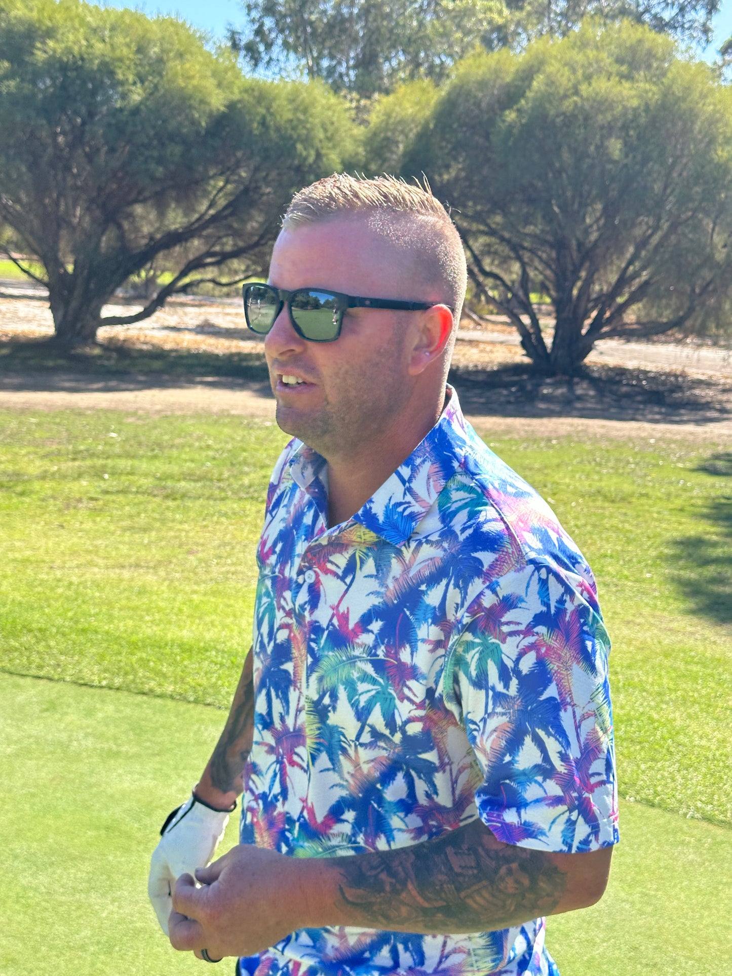 Palm Beach Print Golf Polo